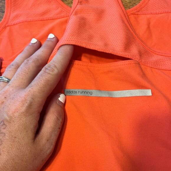 Adidas Running Neon Fitted Tank Top - Picture 6 of 8
